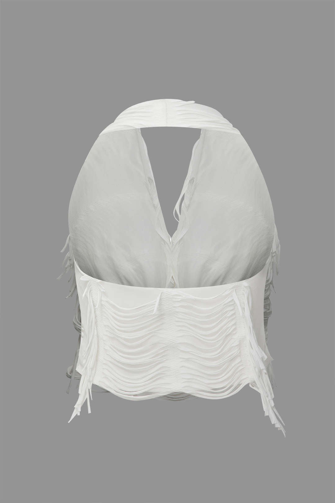 Plus size zestaw z halter topem i nieregularną spódnicą