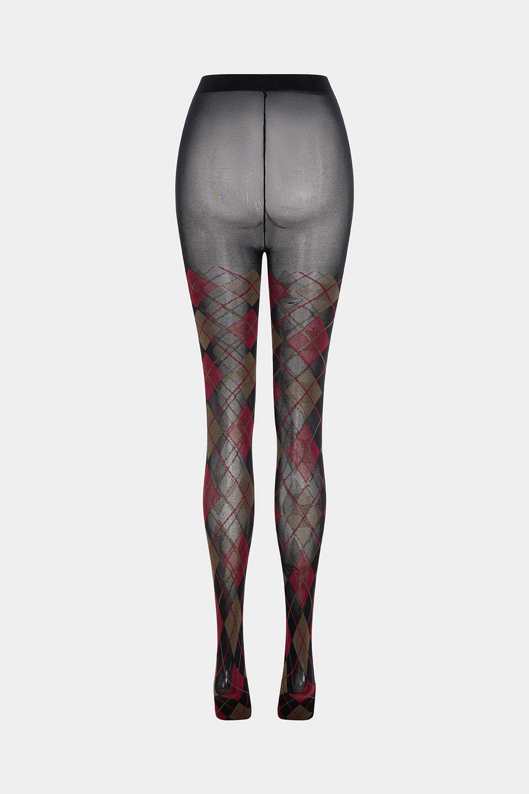 Rajstopy z wzorem argyle