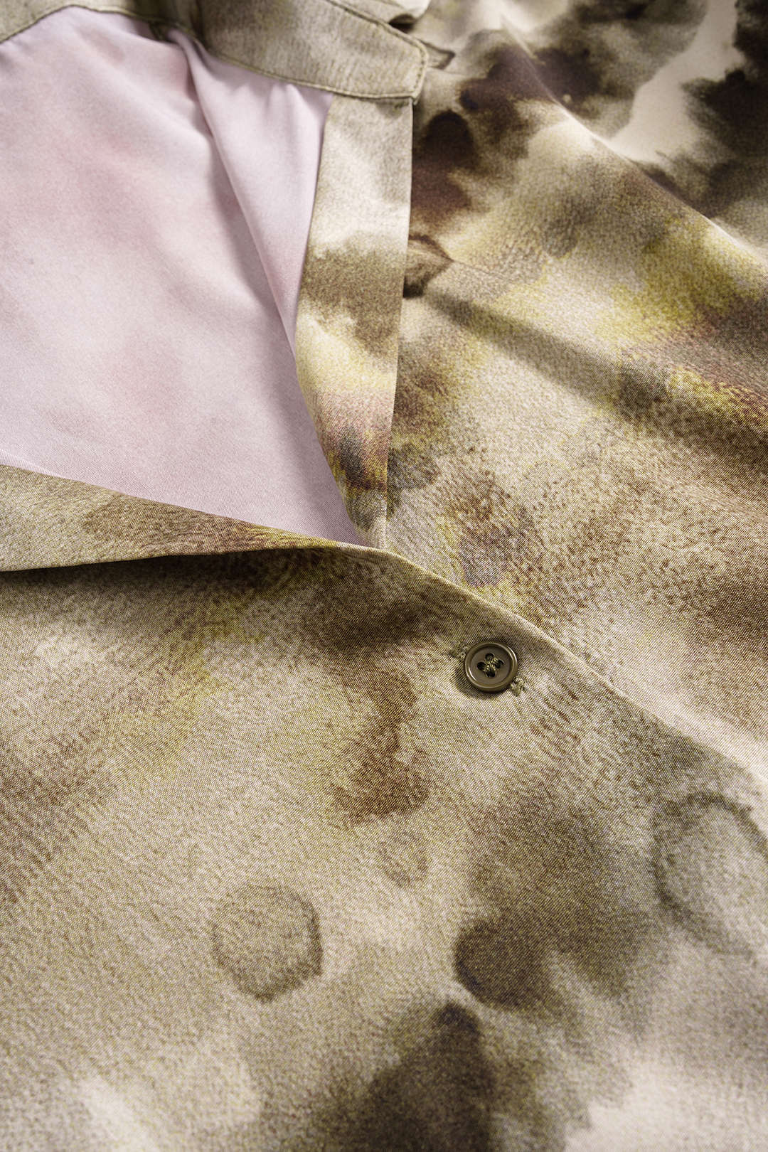 Koszula z długim rękawem z satyny z wzorem tie dye