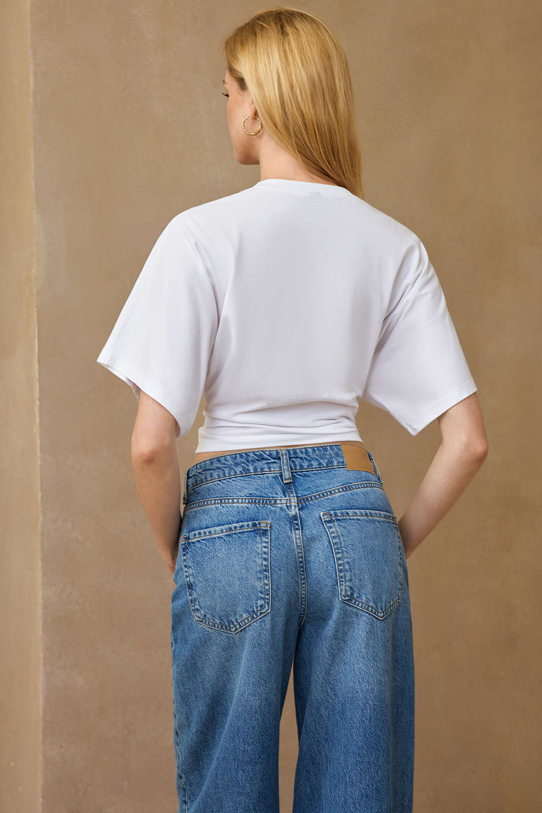 T shirt z okrągłym dekoltem i krótkimi rękawami