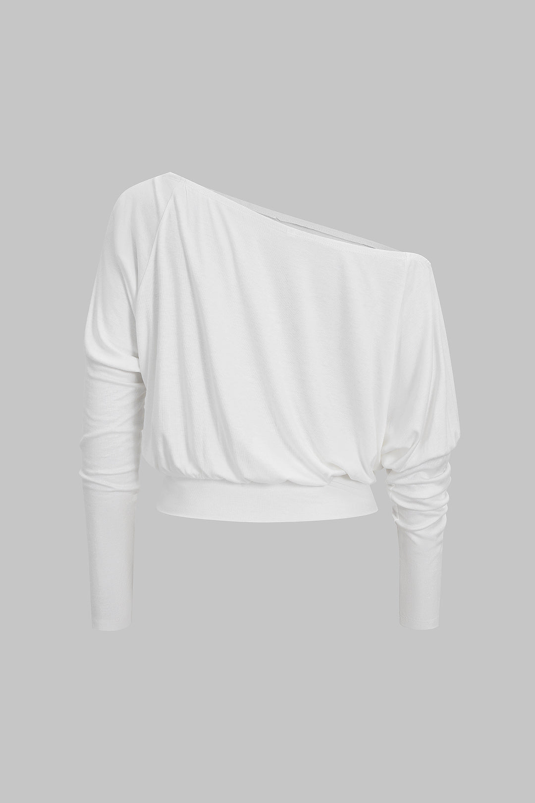 Bluzka asymetryczna z długim rękawem