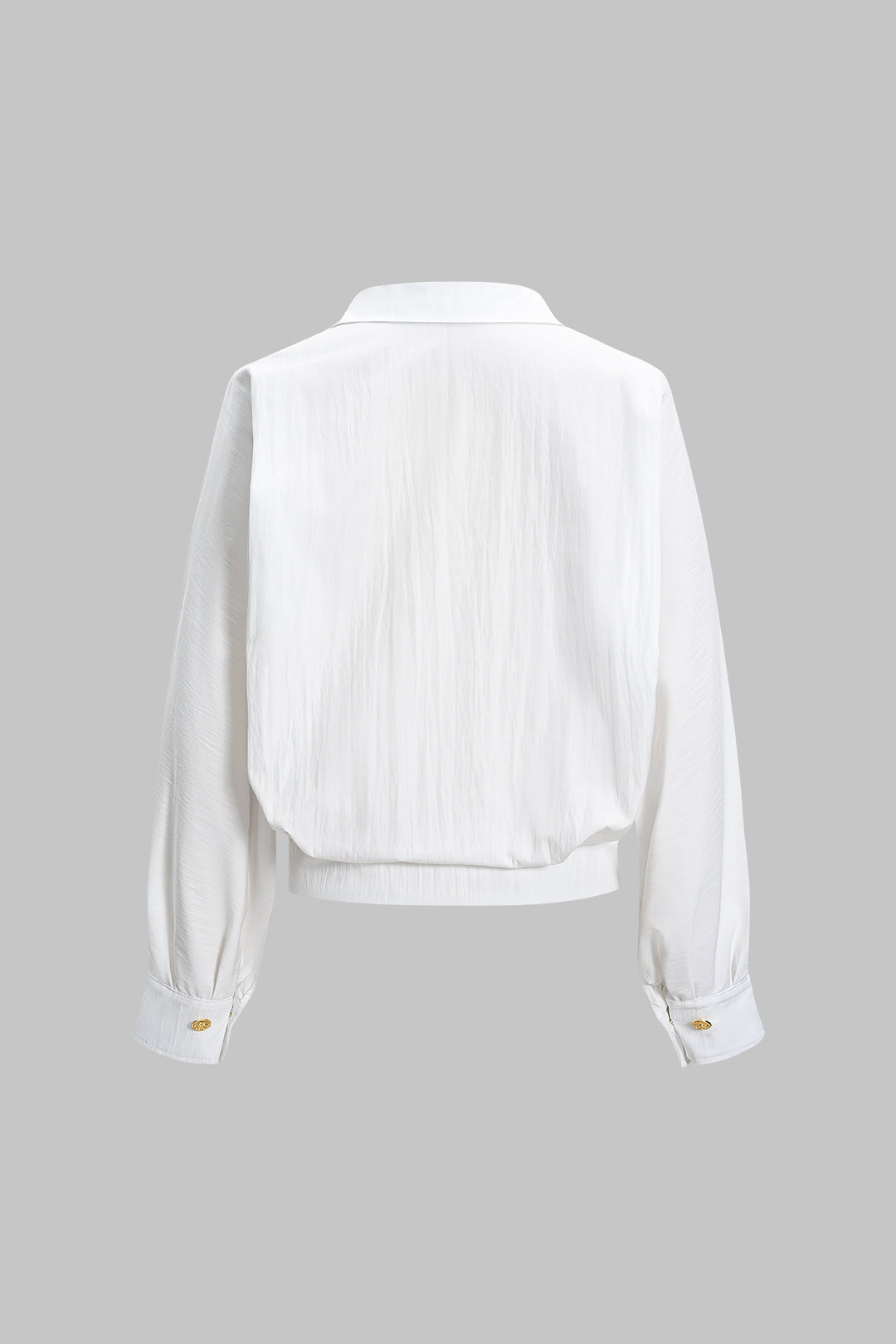 Bluzka kopertowa z bufiastymi rękawami