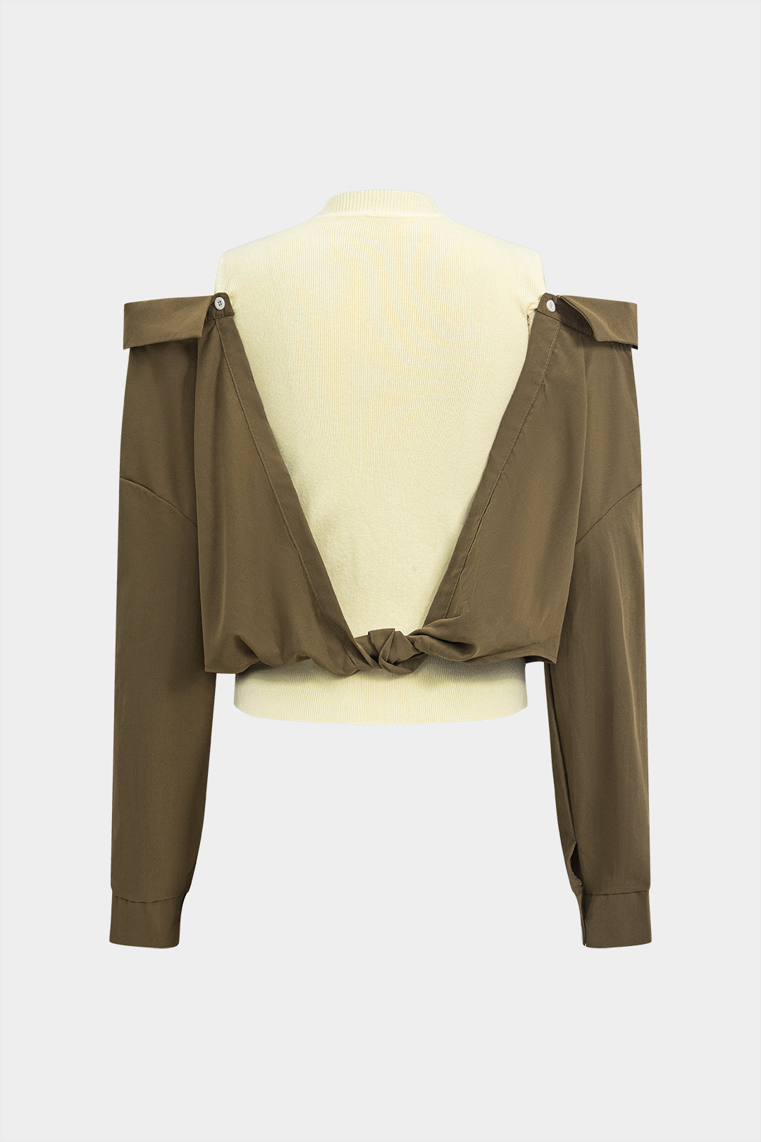 Bluzka z odpinanymi rękawami i golfem