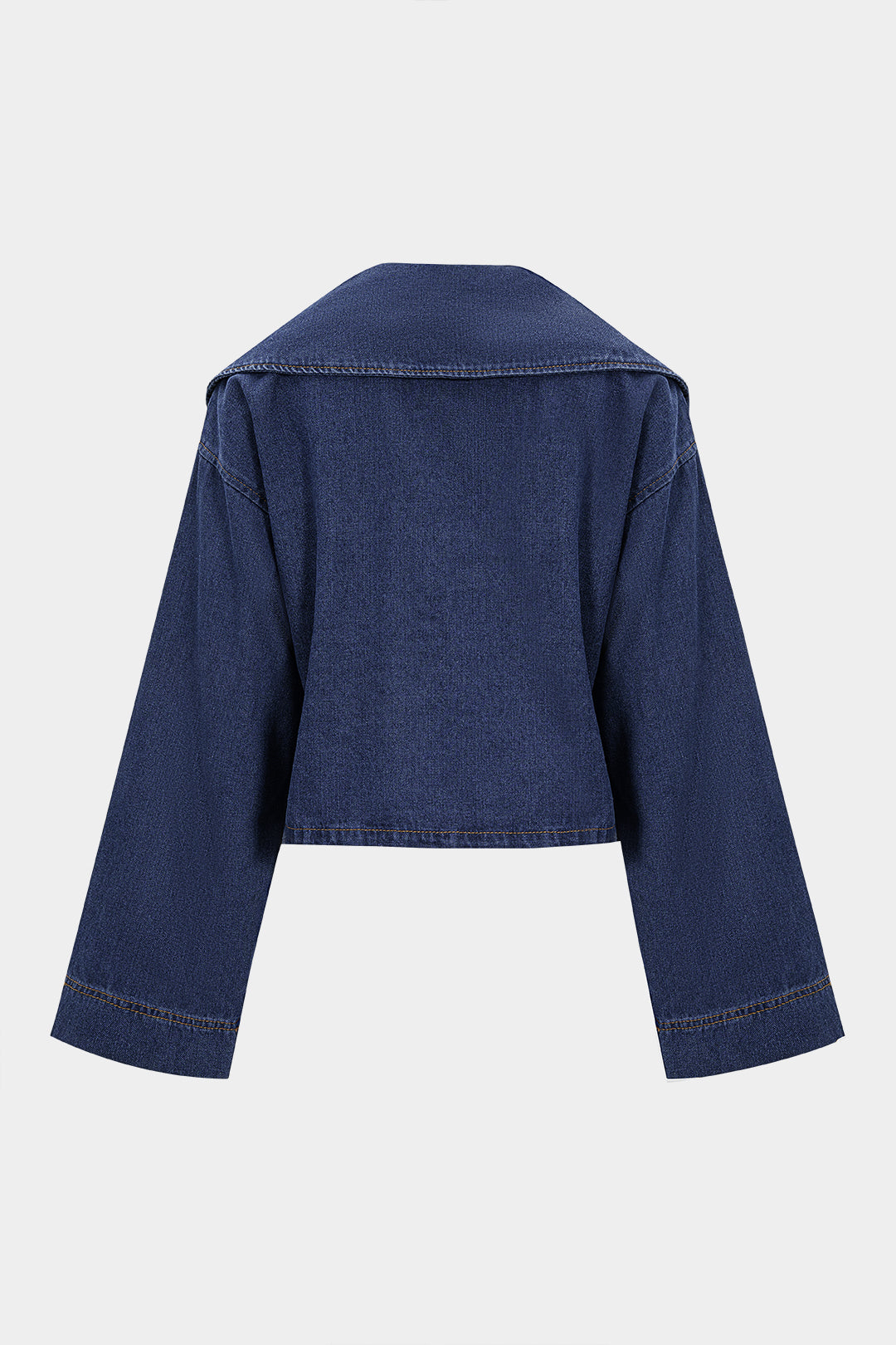 Bluzka z szerokim kołnierzem i zamkiem z przodu