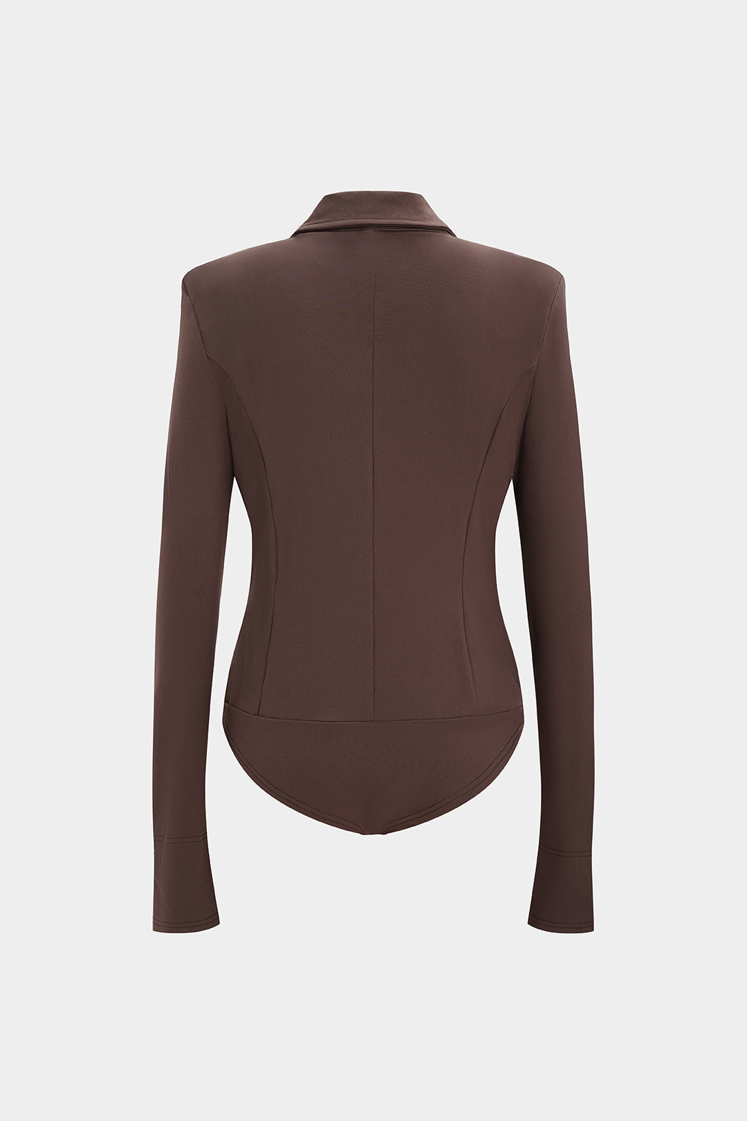 Body z kołnierzem i dwurzędowym zapięciem na guziki