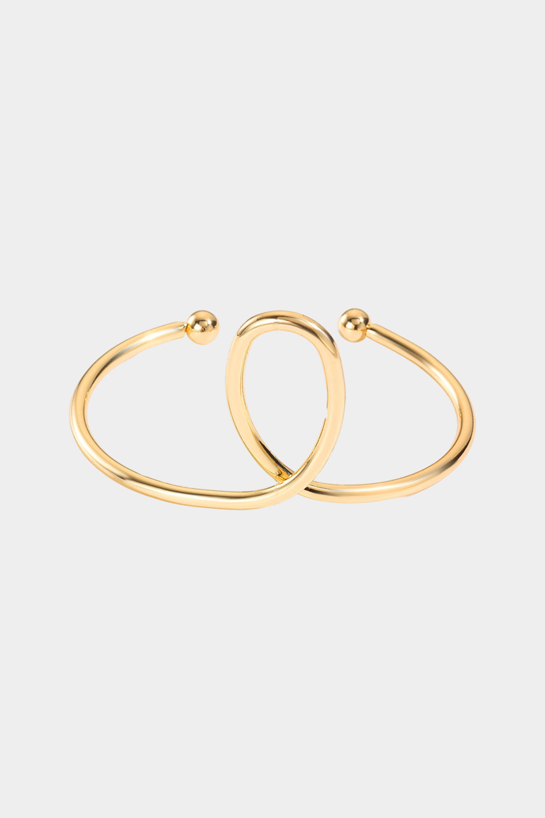 Bransoletka otwarta z podwójnym okręgiem