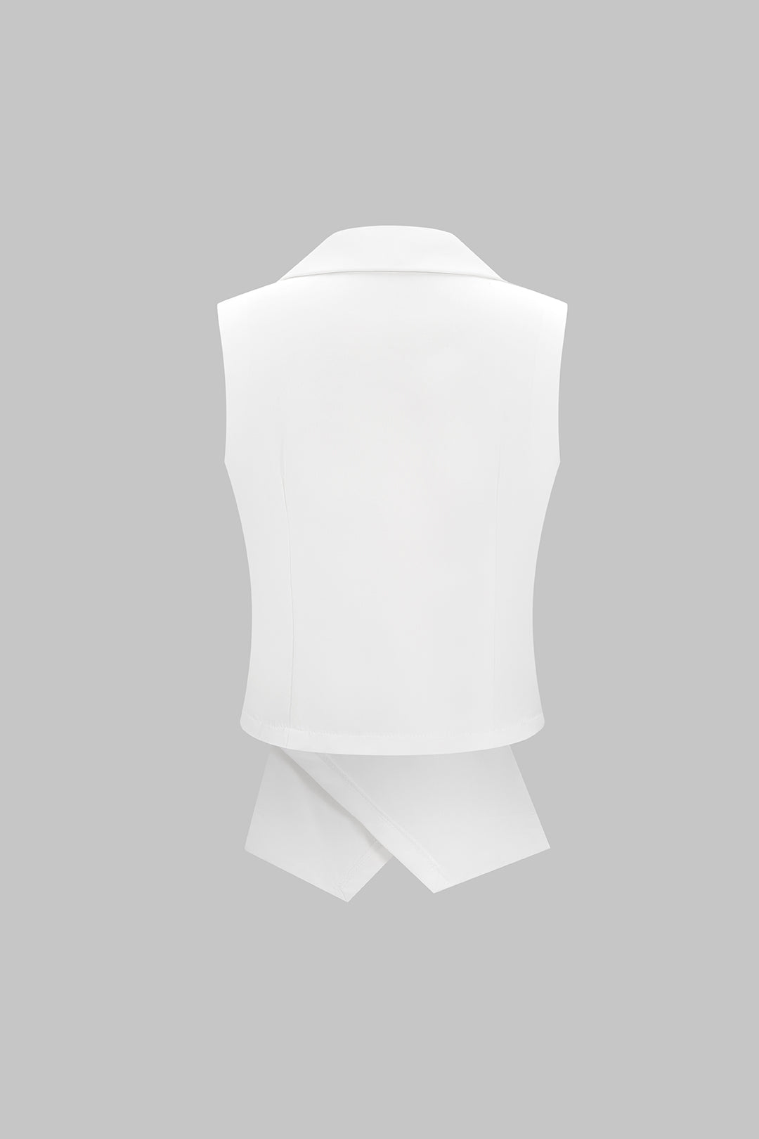 Kamizelka z kołnierzem marynarkowym i dwurzędowym zapięciem