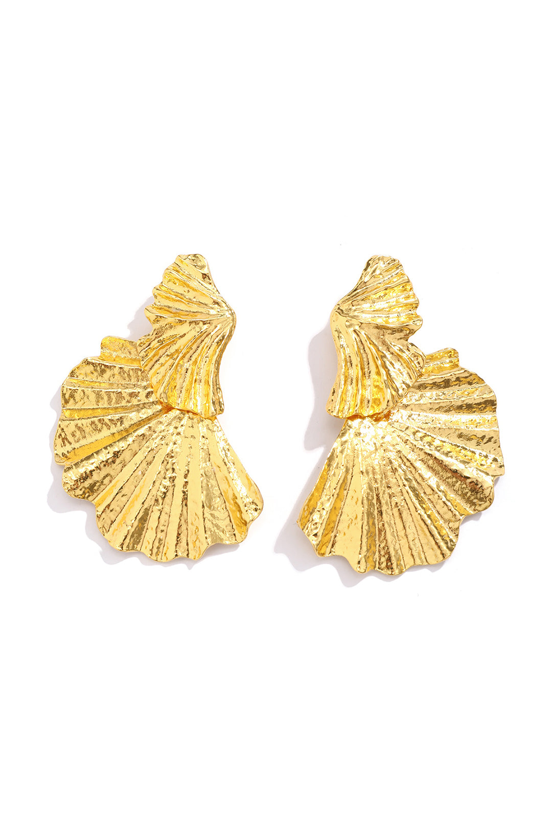 Kolczyki wiszące o falistym kształcie