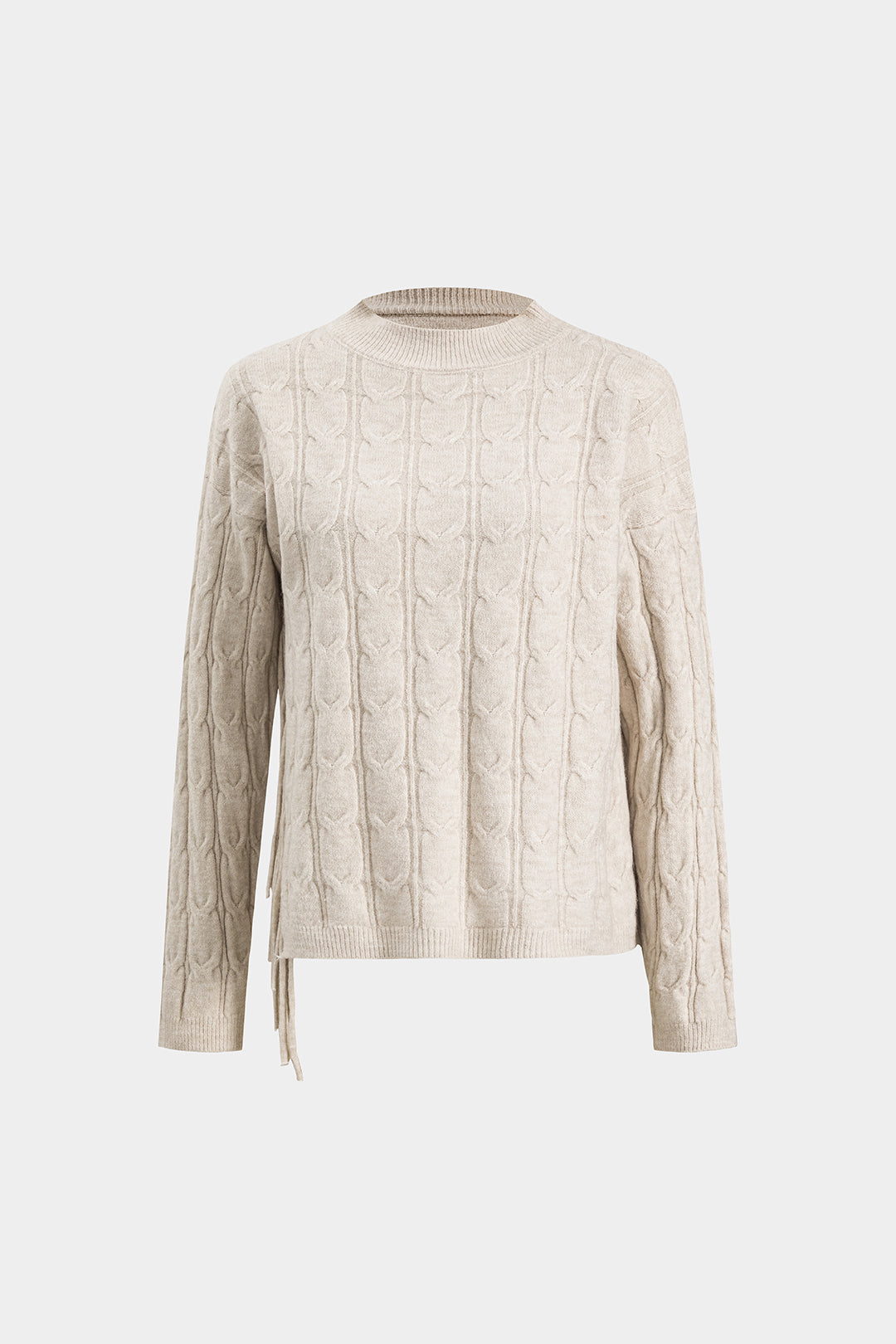 Komplet sweter i spódnica z ozdobnym wzorem