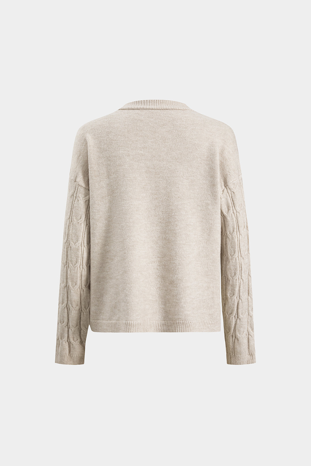 Komplet sweter i spódnica z ozdobnym wzorem