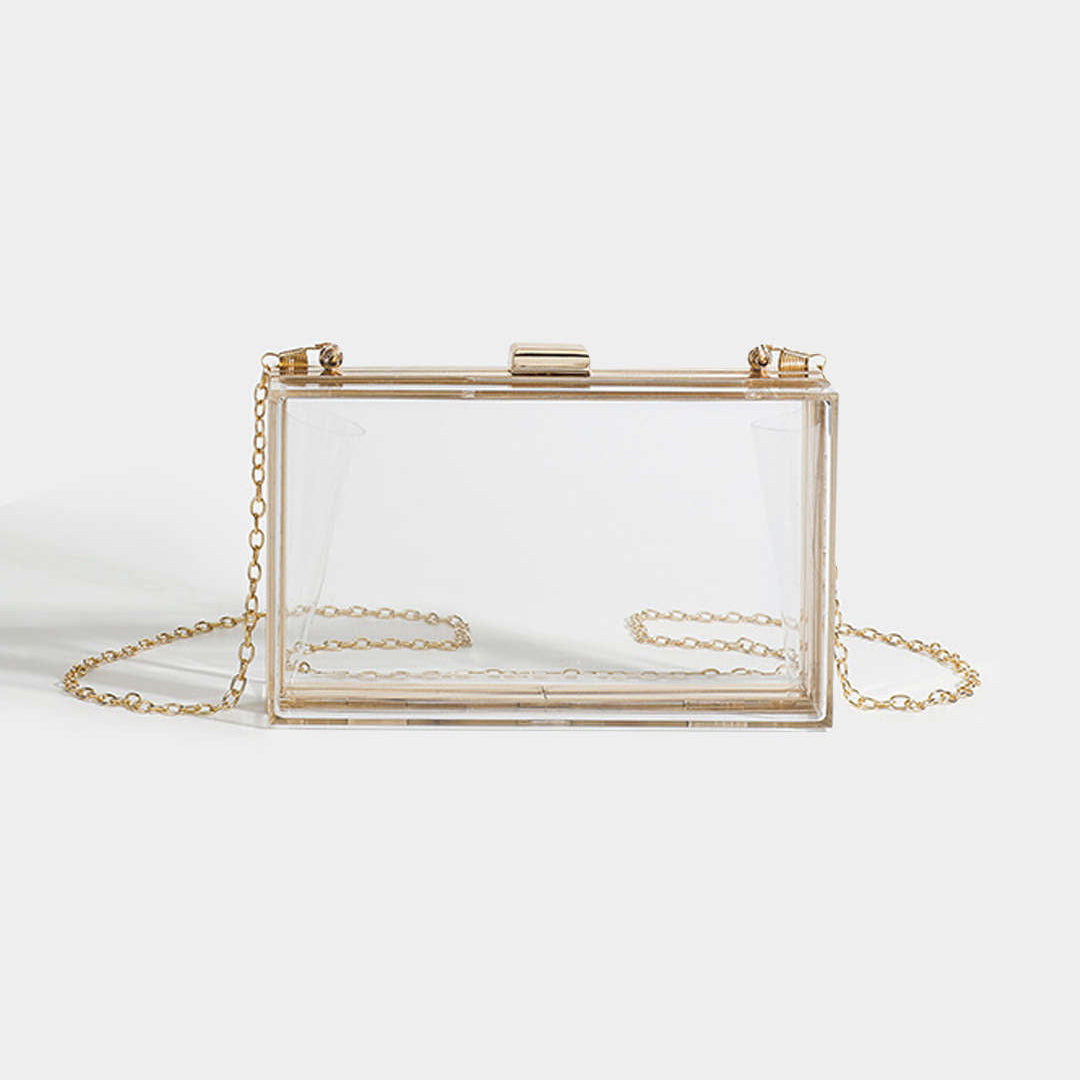 Elegancka torebka z transparentnym akcentem