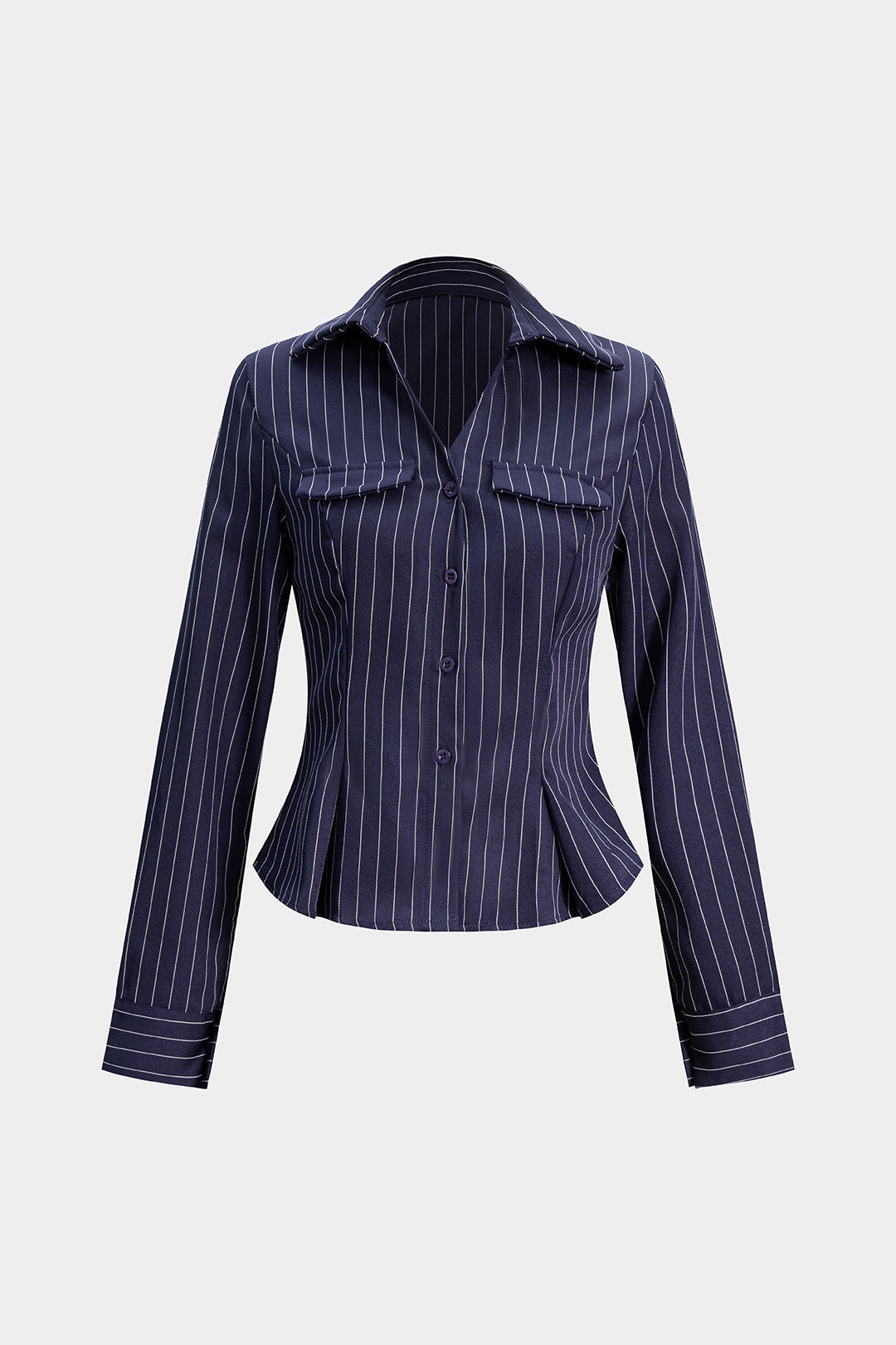 Damska koszula w paski z dopasowanym krojem