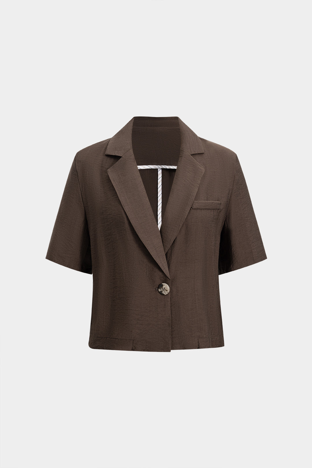 Koszula damska pudełkowa z krótkim rękawem i kołnierzem