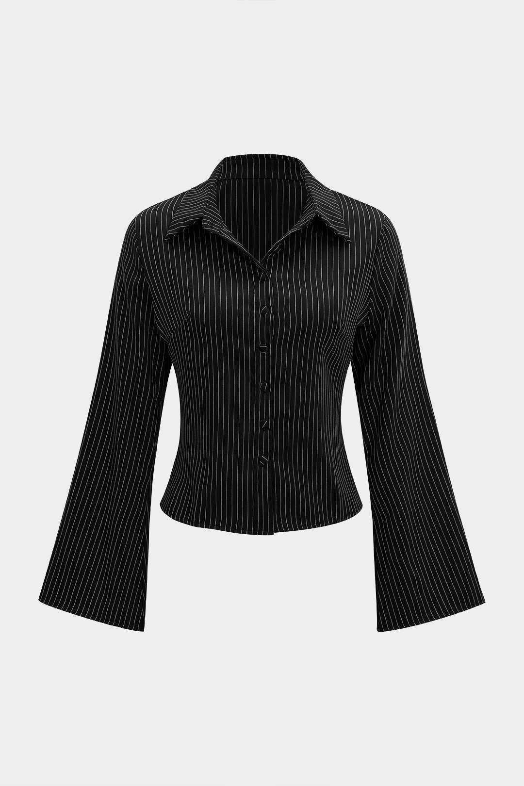 Koszula damska z szerokimi rękawami i kołnierzykiem