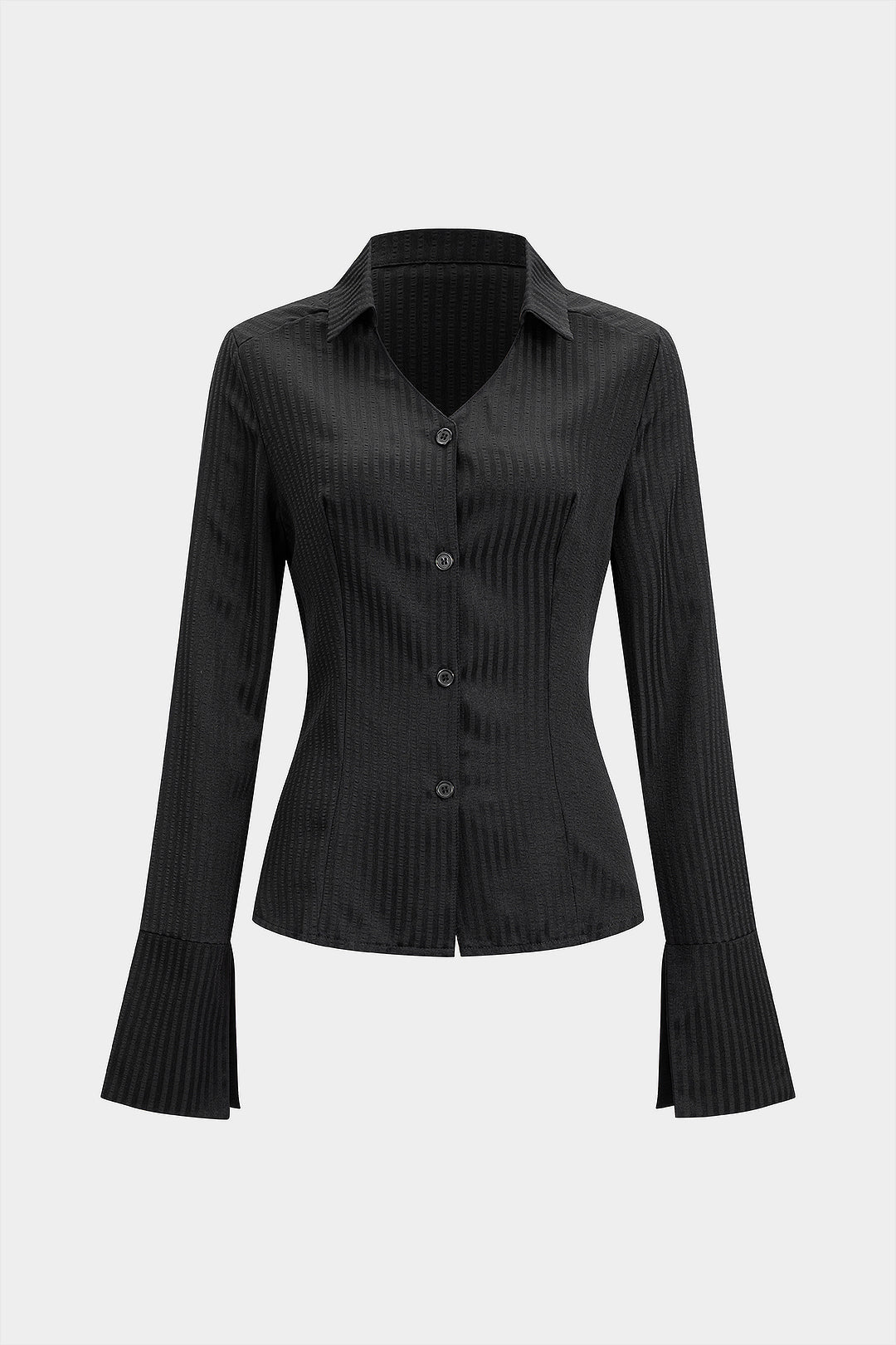 Dopasowana koszula z szerokimi mankietami