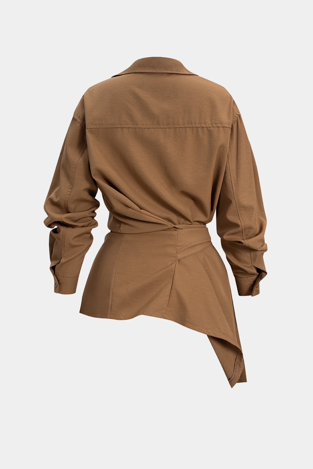 Koszula oversize z szerokim paskiem