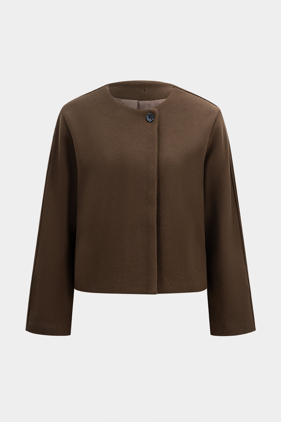 Krótka kurtka damska zapinana na jeden guzik