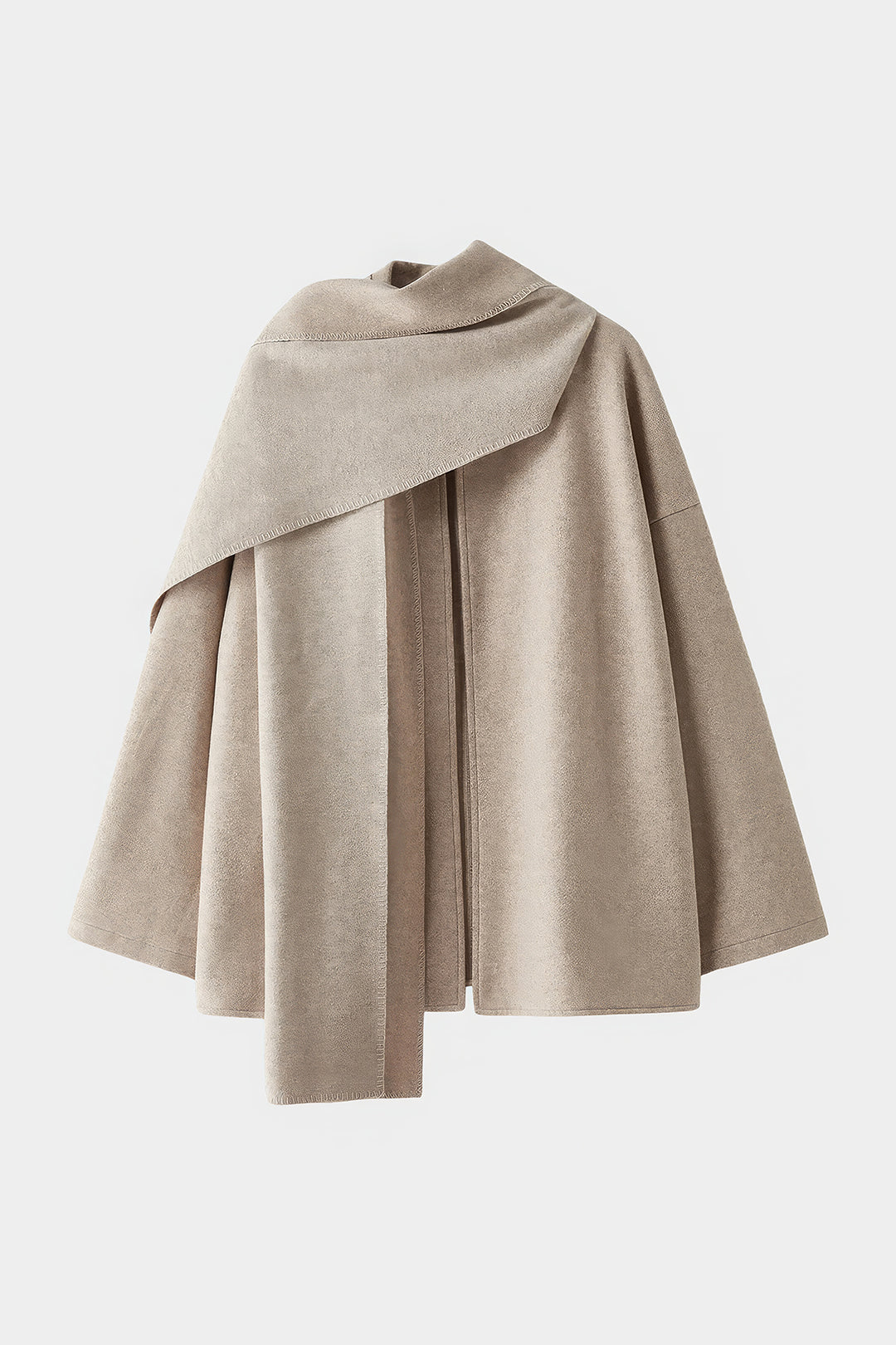 Kurtka damska oversize z asymetrycznym kołnierzem