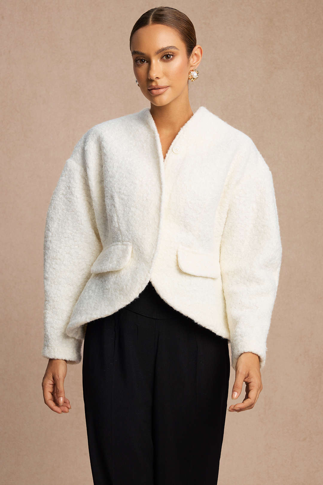 Kurtka damska oversize z kieszeniami