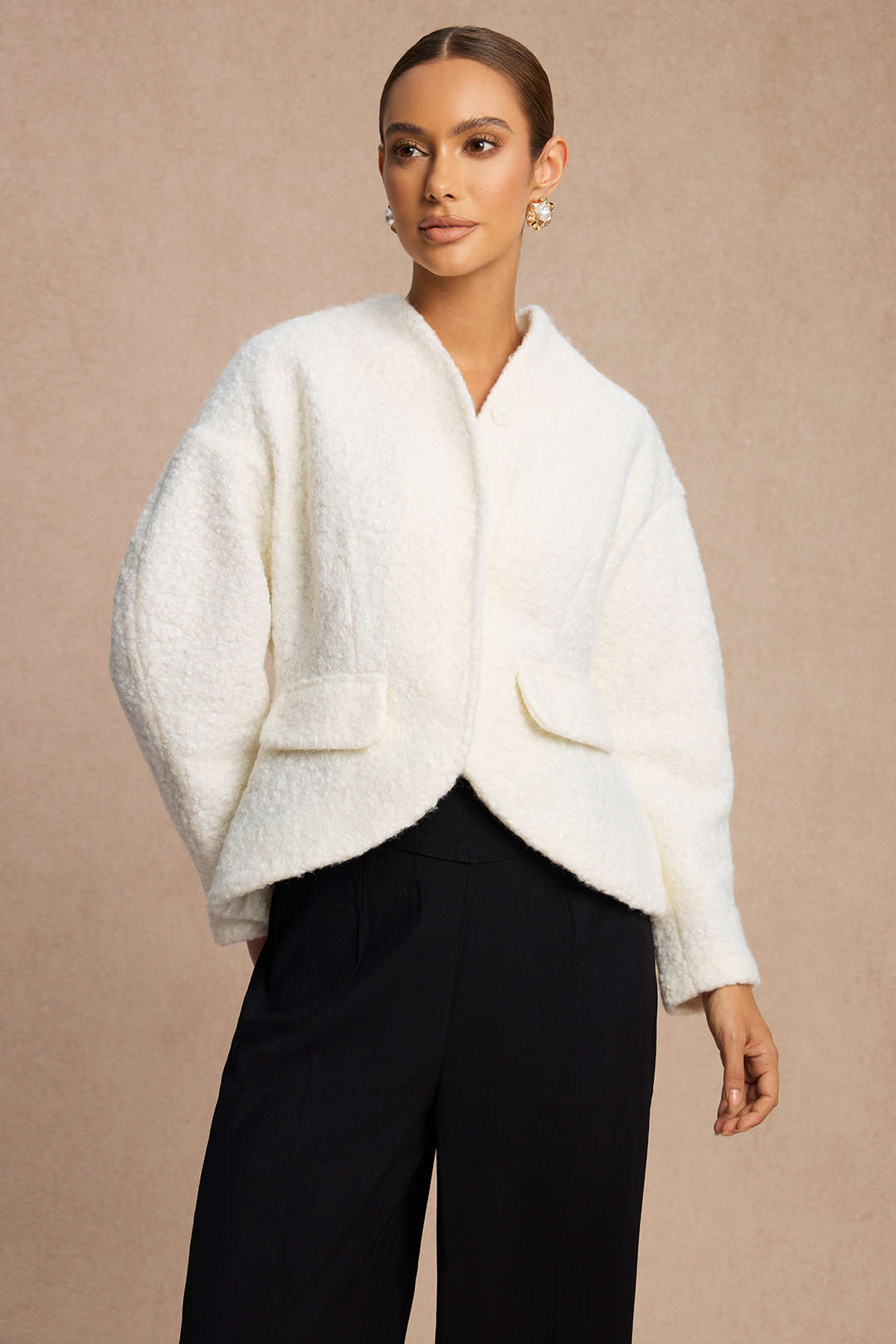 Kurtka damska oversize z kieszeniami