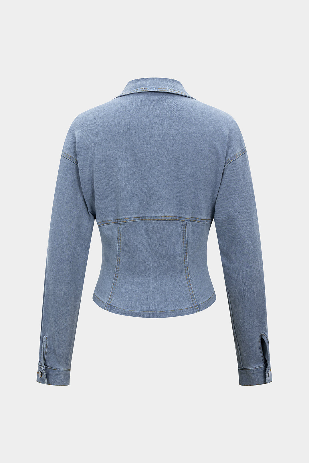 Dopasowana kurtka z zamkiem i kołnierzem