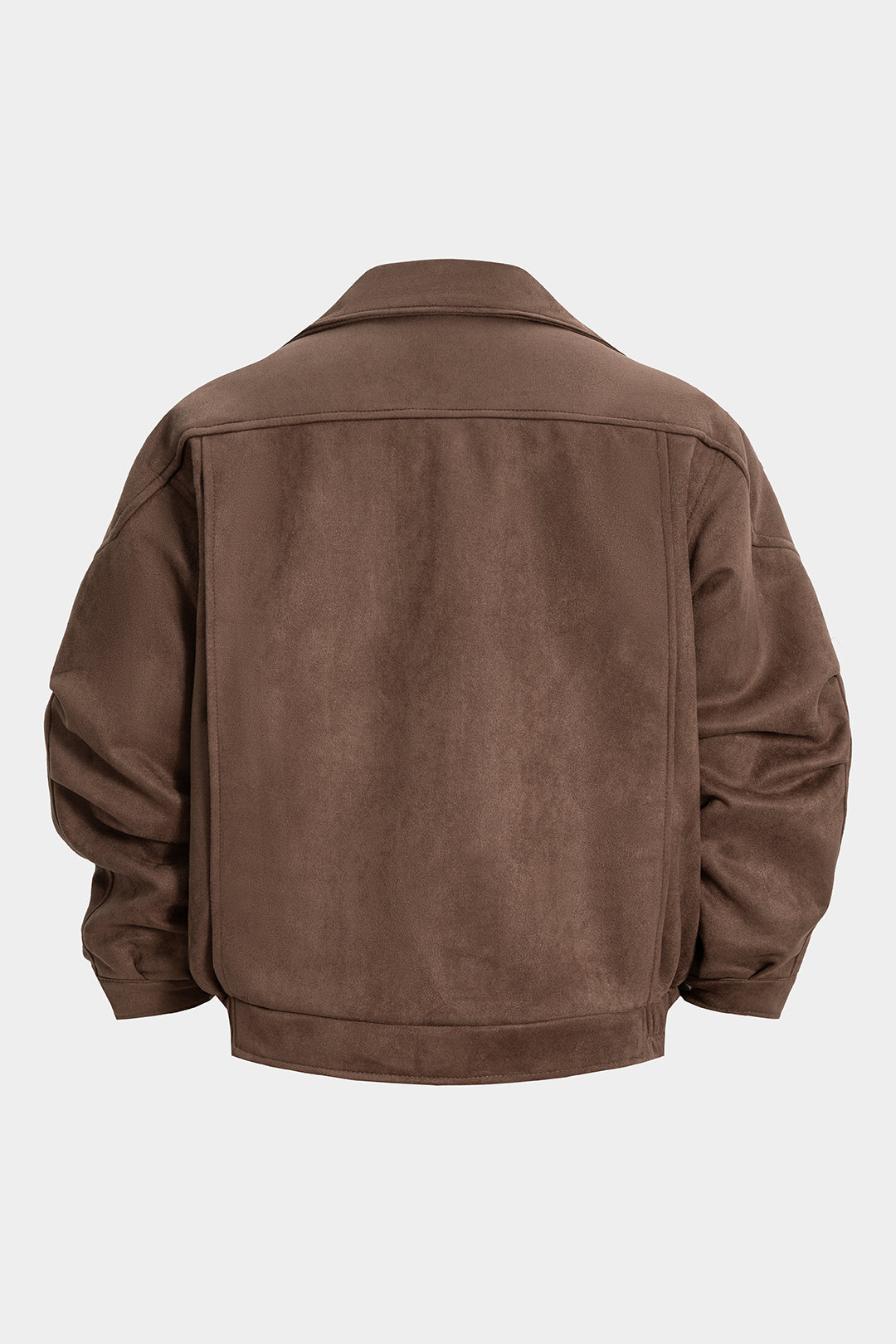 Kurtka oversize z asymetrycznym zamkiem i paskiem