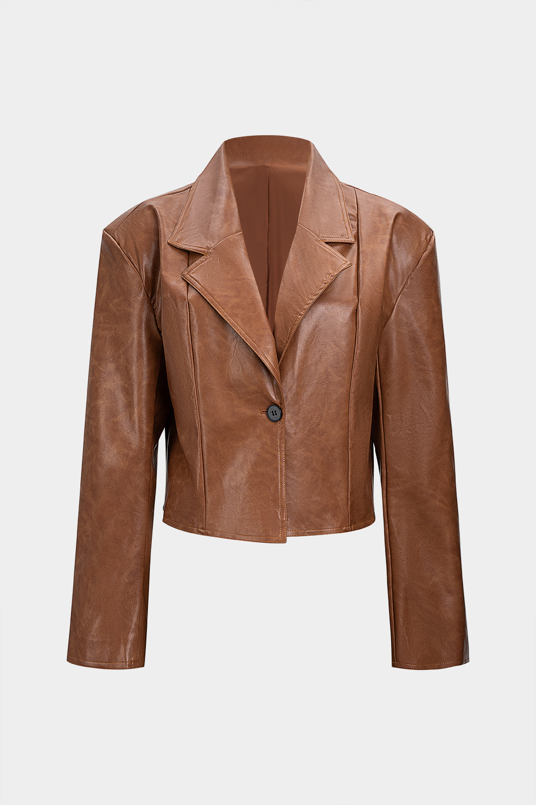 Krótka marynarka damska z jednym guzikiem