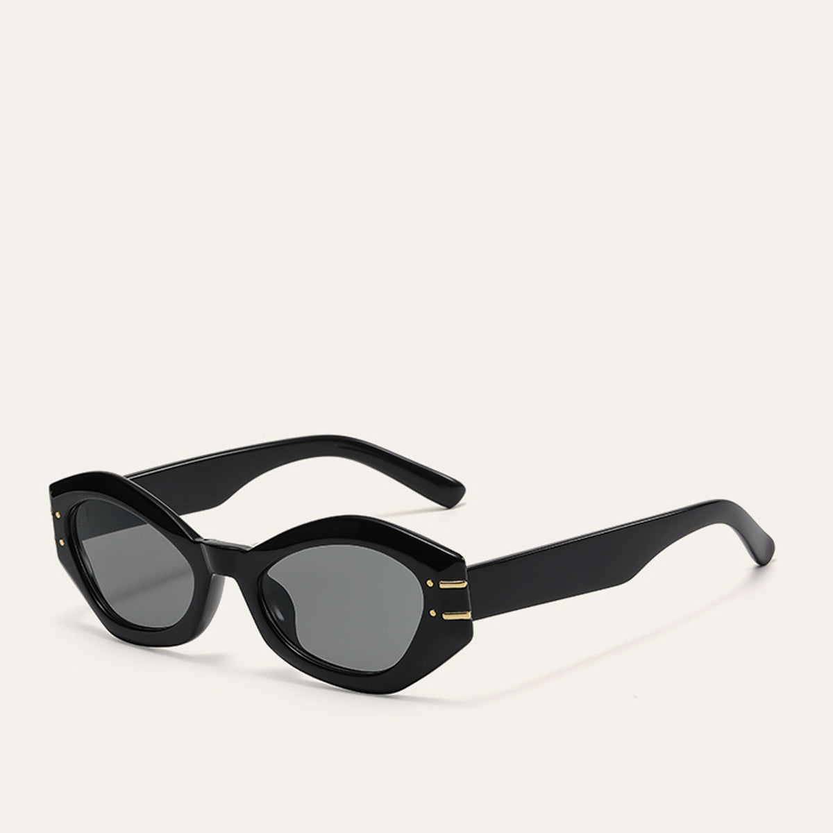 Stylowe okulary przeciwsłoneczne z geometrycznymi oprawkami