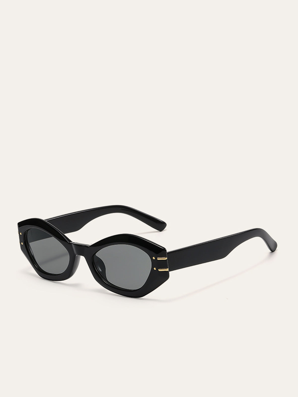 Stylowe okulary przeciwsłoneczne z geometrycznymi oprawkami