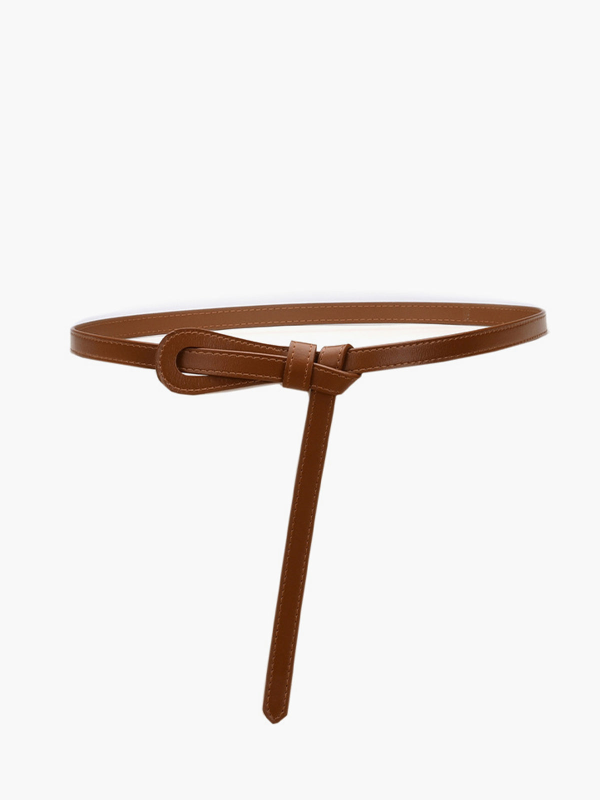 Pasek damski wiązany smukły fason