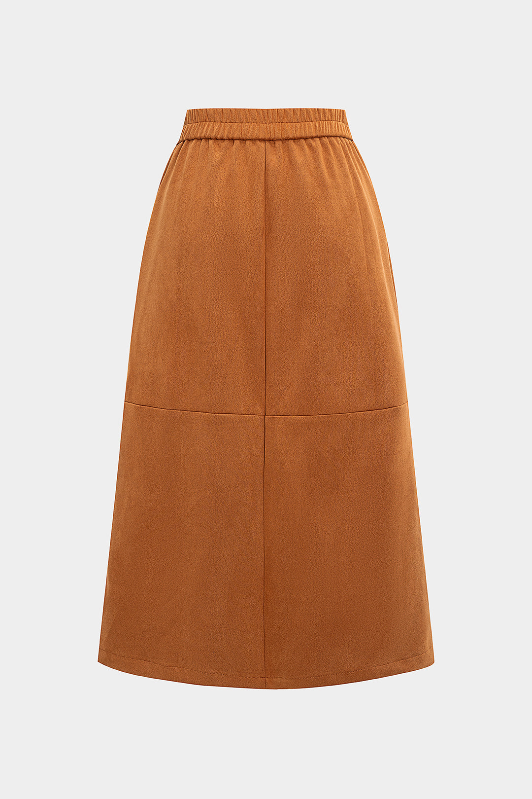 Spódnica midi z ozdobnymi guzikami i kieszeniami