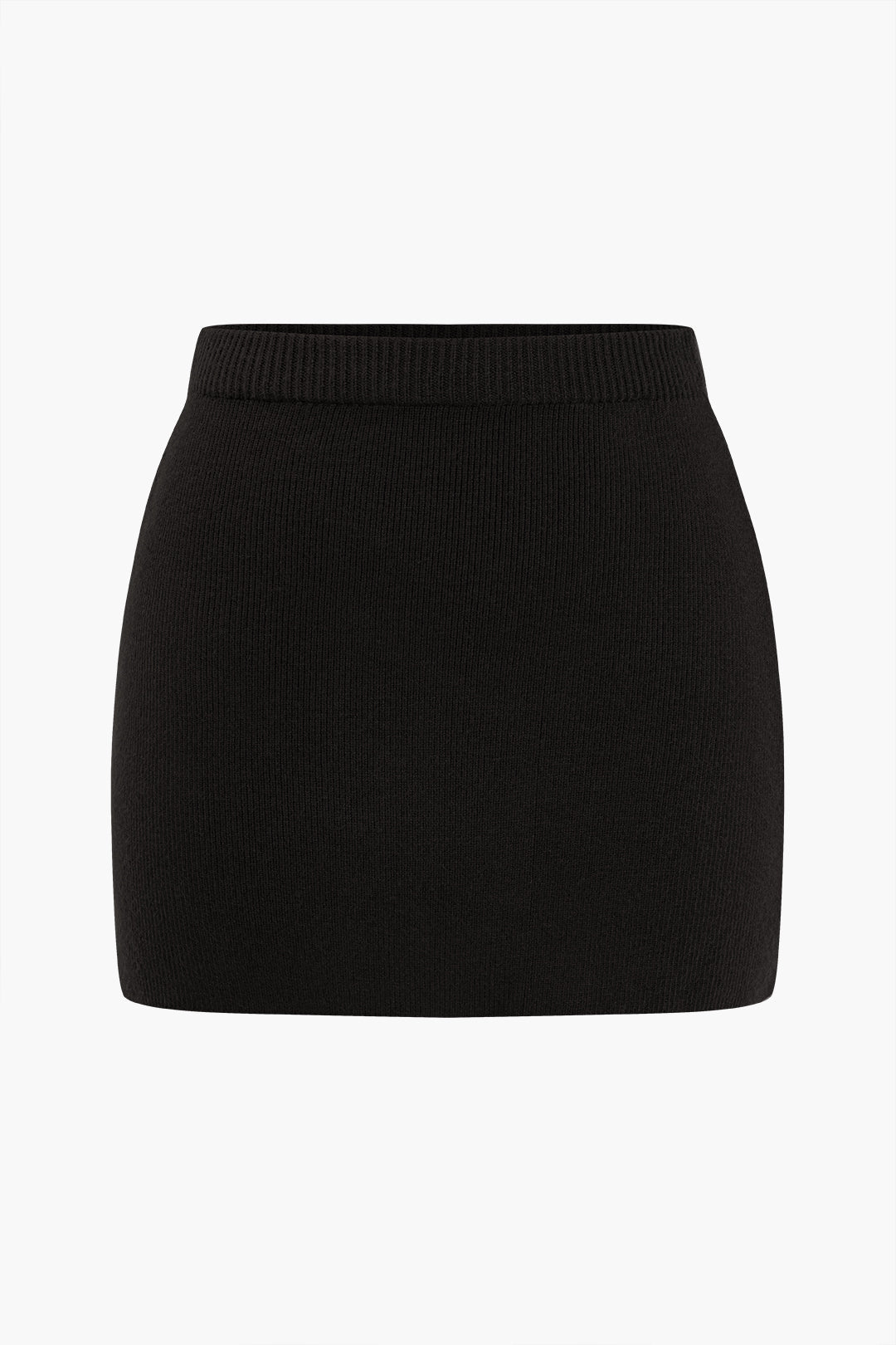 Spódnica mini z elastycznym pasem o prostym kroju