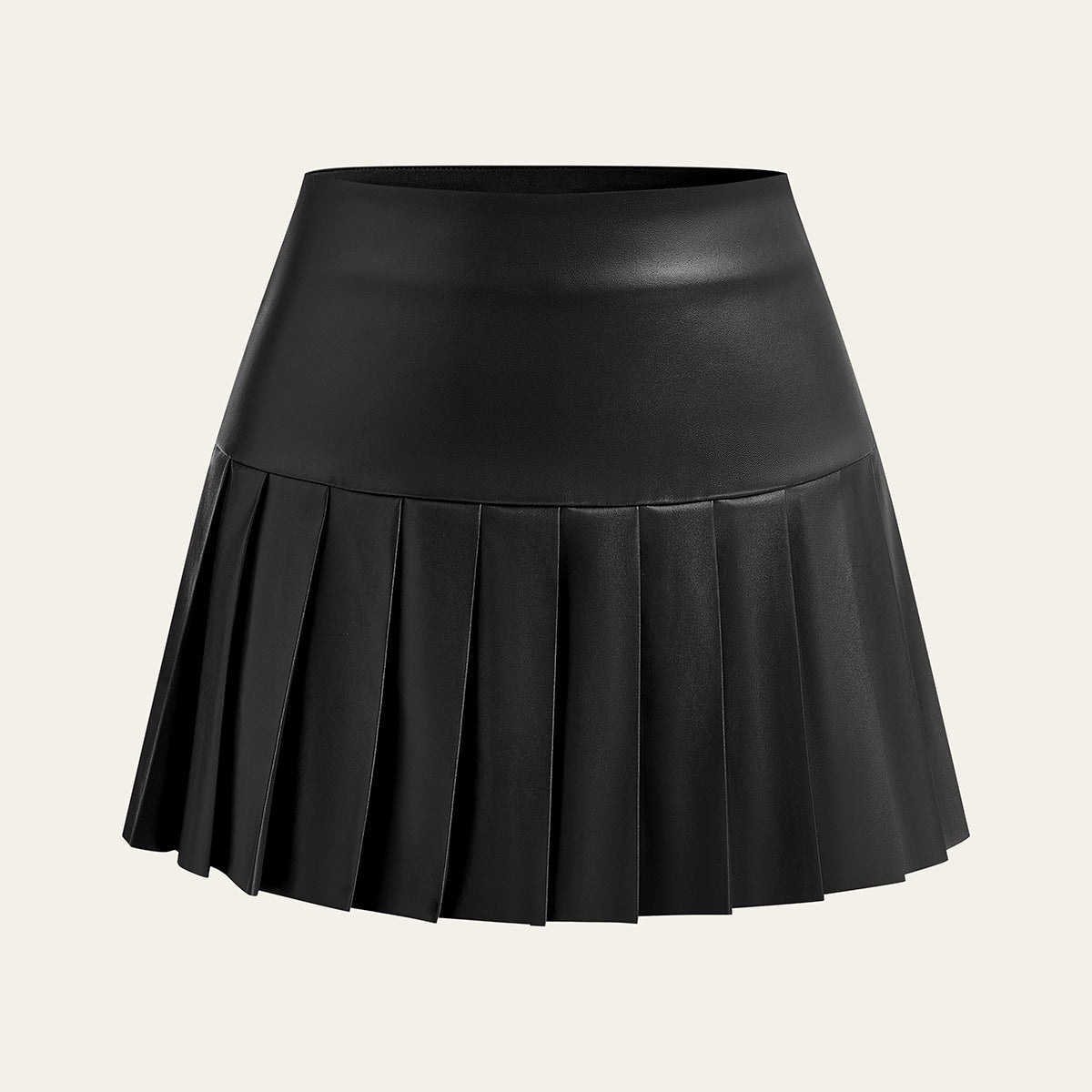 Plisowana mini spódnica o eleganckim kroju