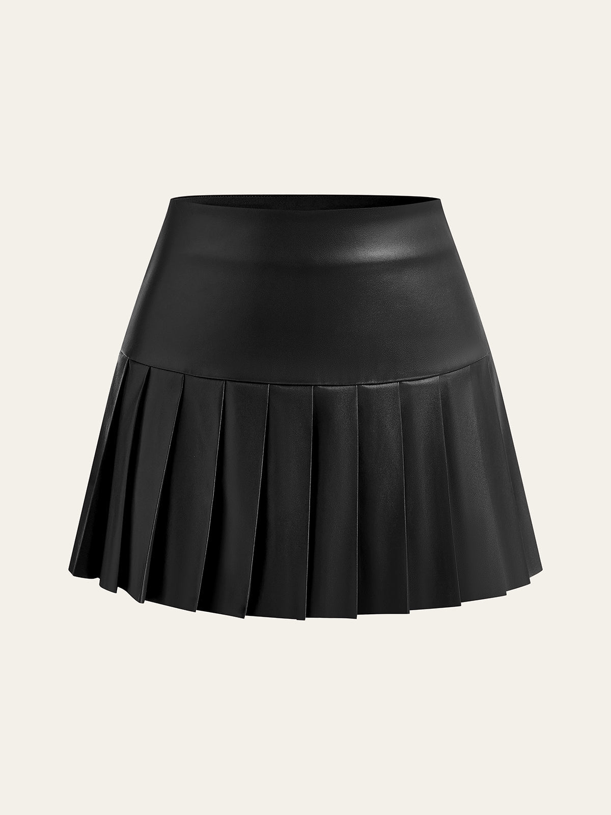 Plisowana mini spódnica o eleganckim kroju