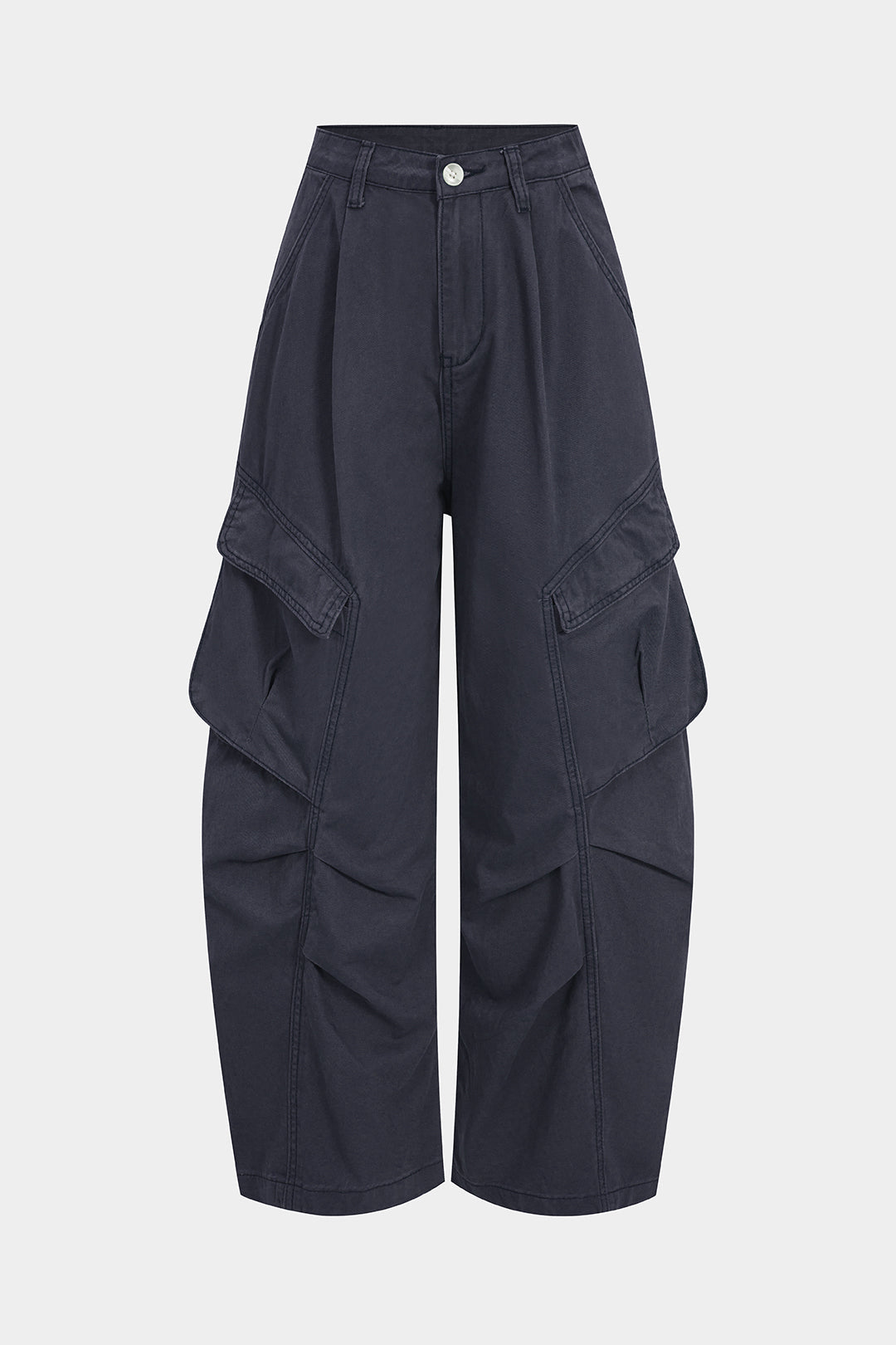Spodnie damskie cargo z szerokimi nogawkami