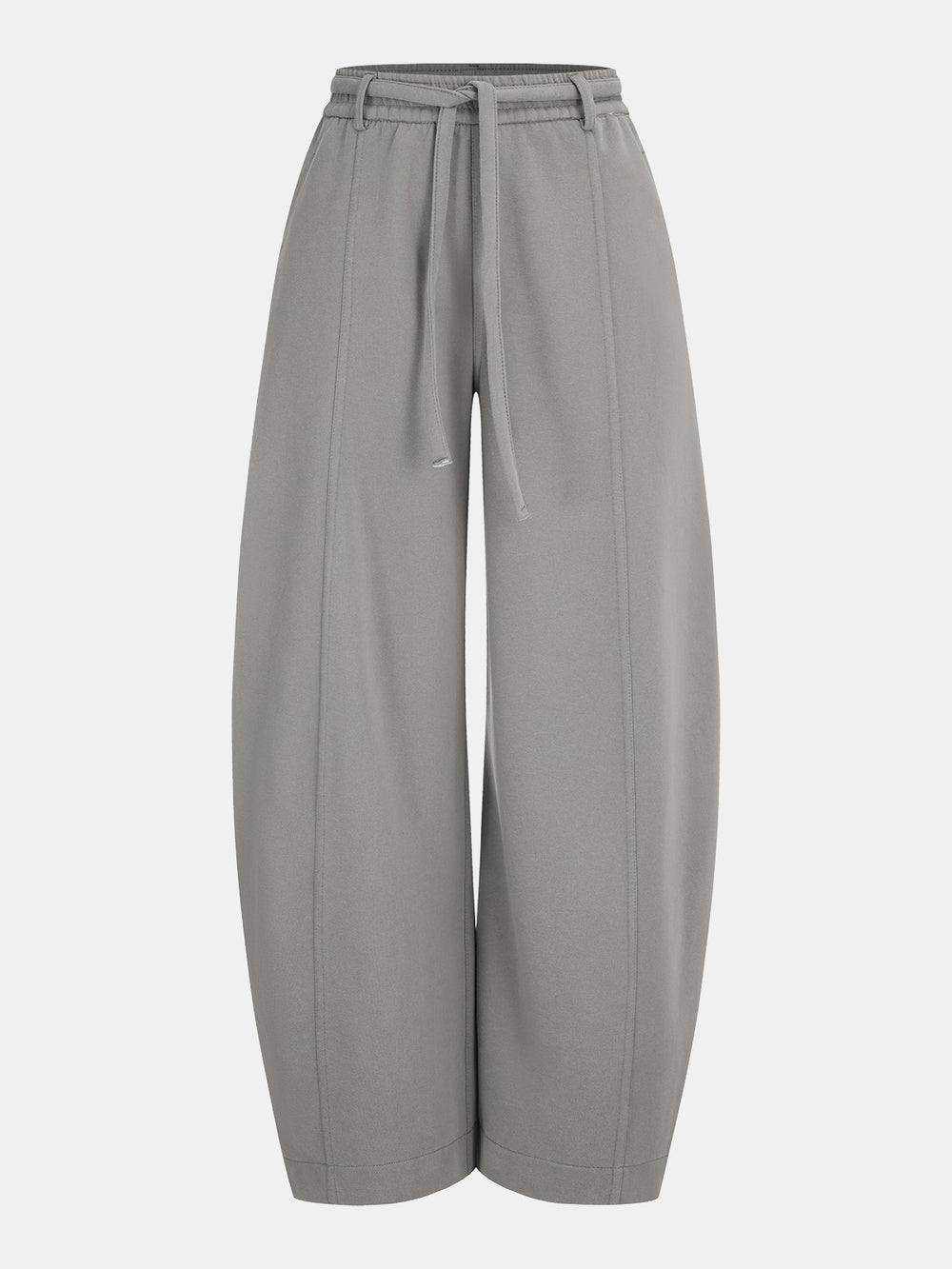 Spodnie dresowe z szerokimi nogawkami i wiązaniem w pasie