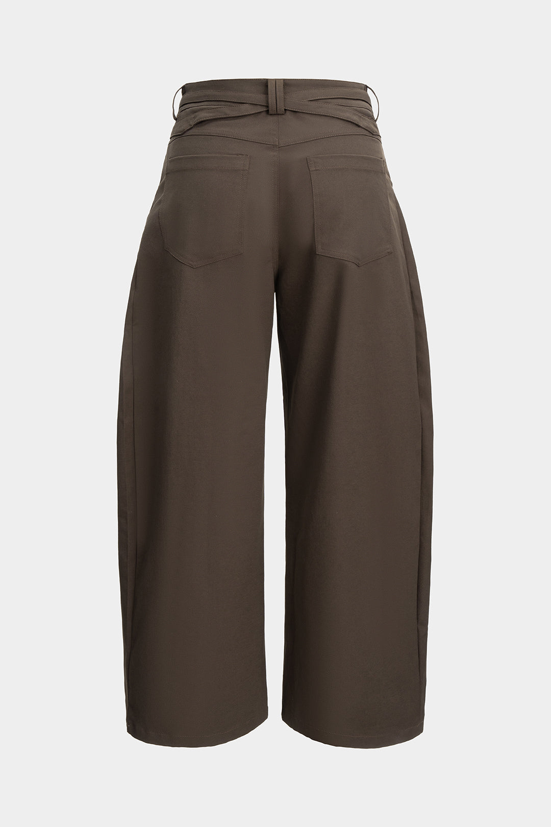 Spodnie z szerokimi nogawkami z paskiem do wiązania