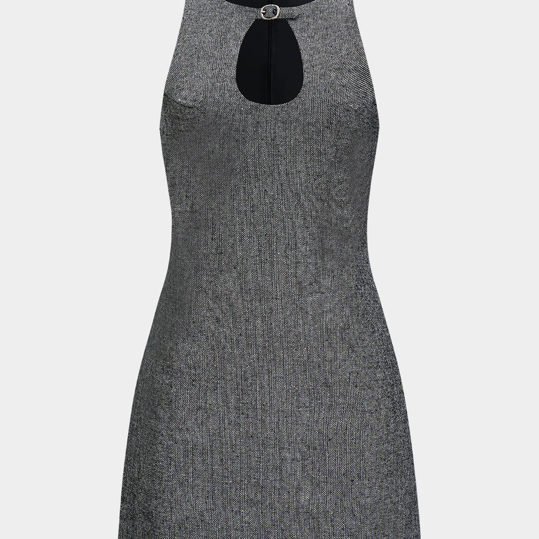 Sukienka mini z plecami na wierzchu