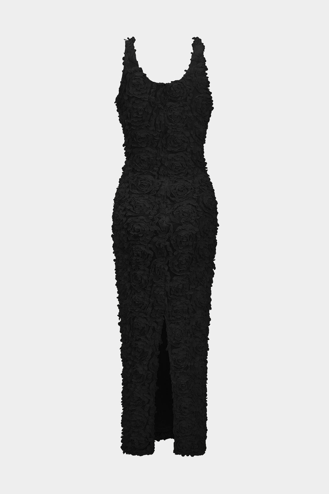 Sukienka ołówkowa midi z fakturą kwiatowego reliefu