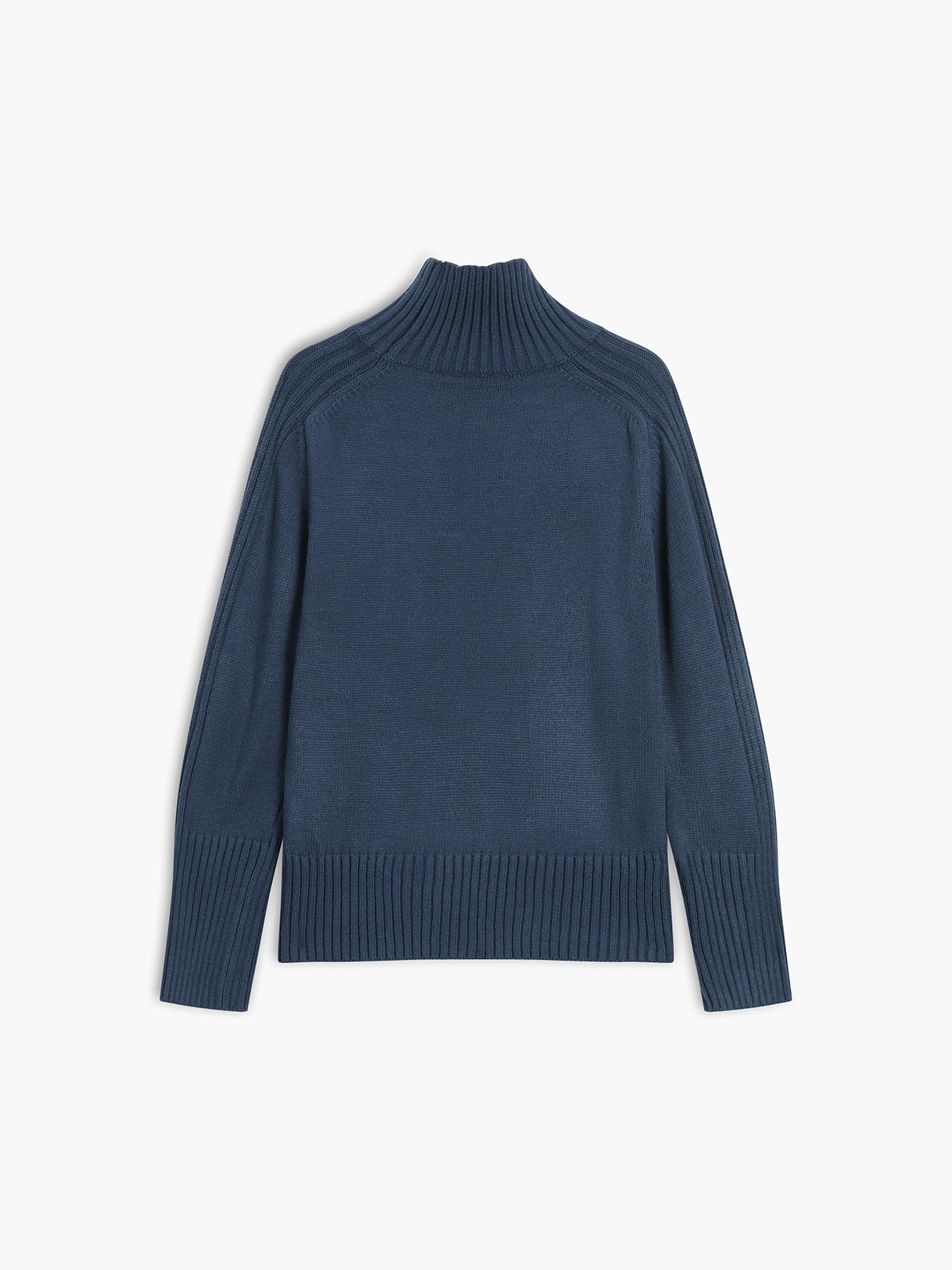 Golfowy sweter damski z długim rękawem