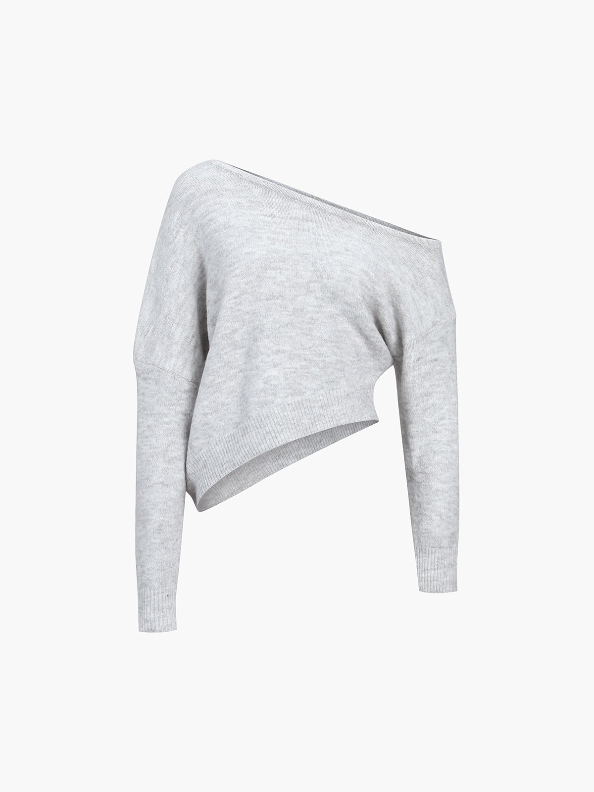 Sweter damski z nietypowym dekoltem