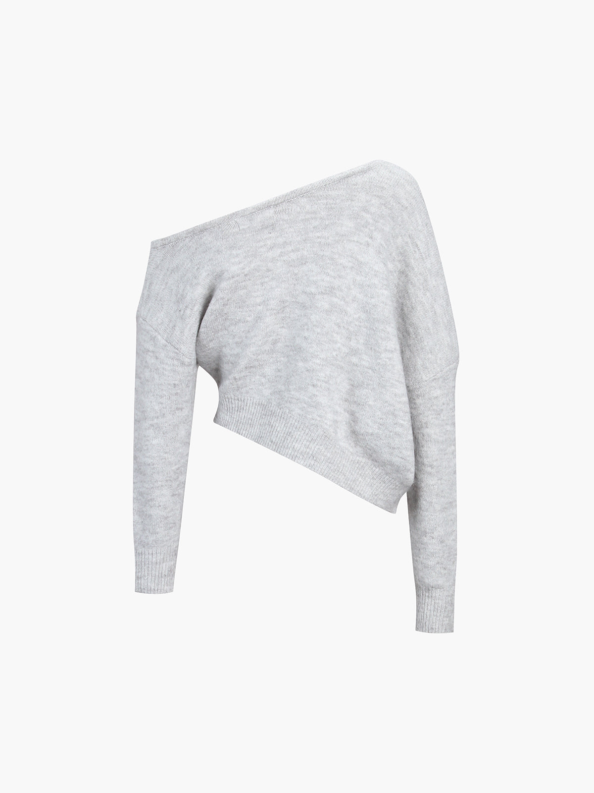 Sweter damski z nietypowym dekoltem