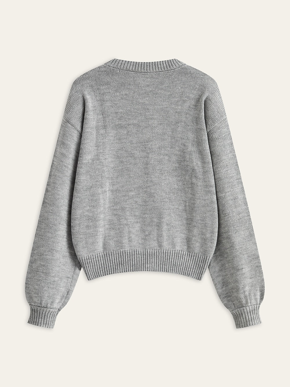 Sweter damski z kwiatowym wzorem