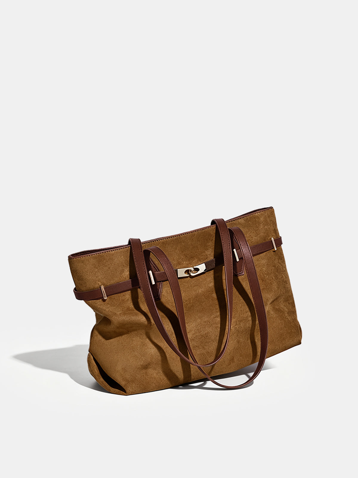 Torba na ramię z eleganckimi skórzanymi uchwytami
