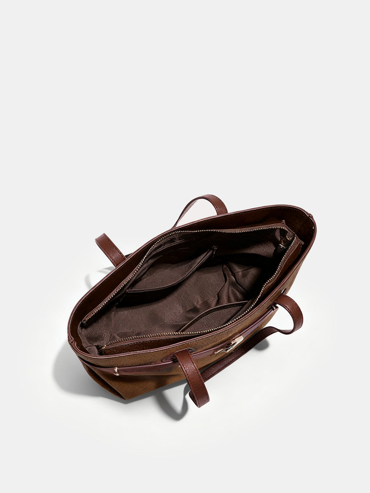 Torba na ramię z eleganckimi skórzanymi uchwytami