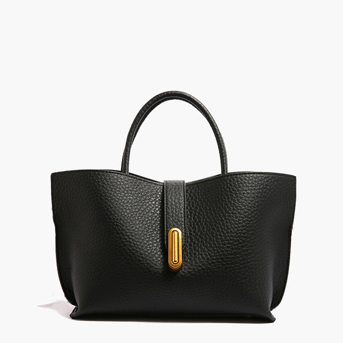 Klasyczna torebka na ramię z ozdobnym zapięciem