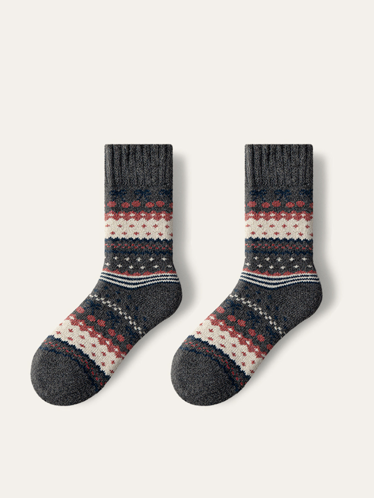 Zestaw skarpetek casual z norweskim wzorem